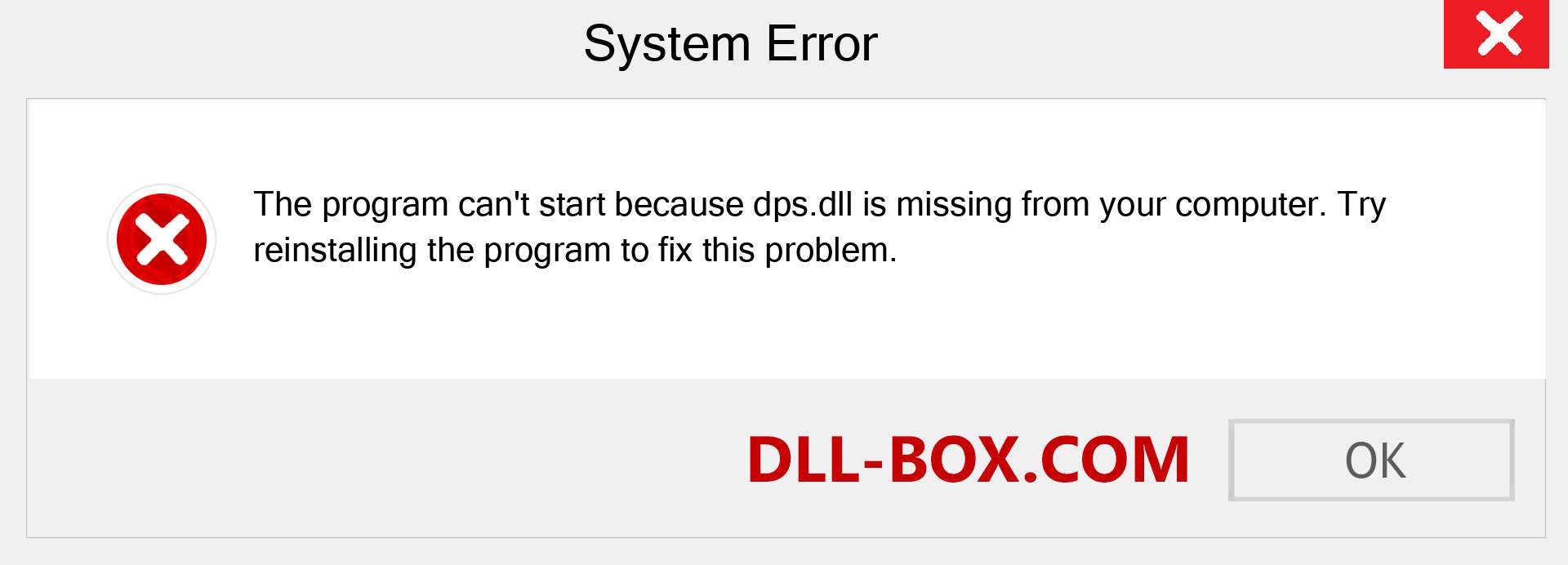  dps.dll file is missing?. Download for Windows 7, 8, 10 - Fix  dps dll Missing Error on Windows, photos, images